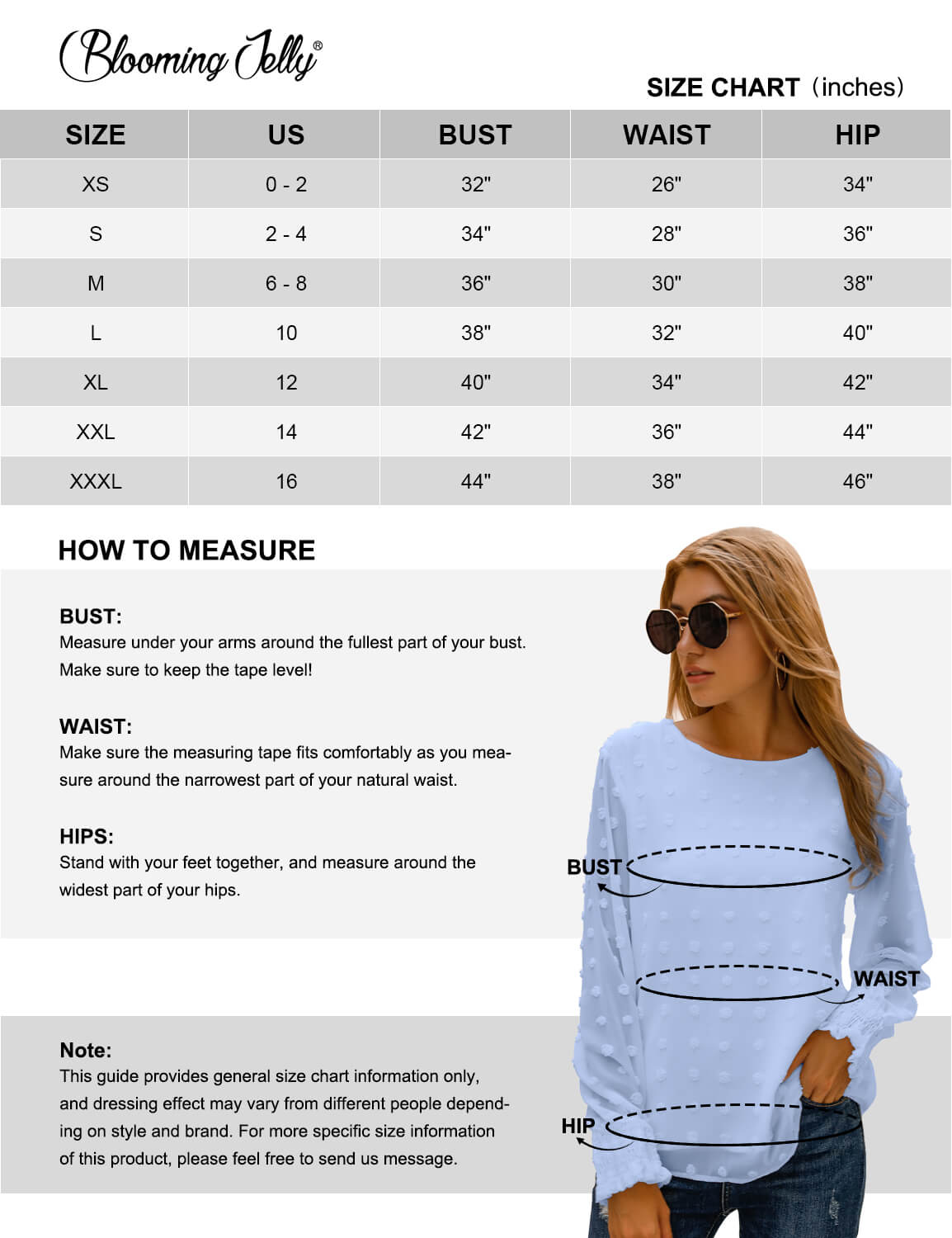 Chic Puff Sleeves Dotted Layered Blouse