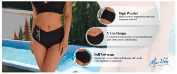 Swimming trunks V Cut Bathing Suit Bottoms