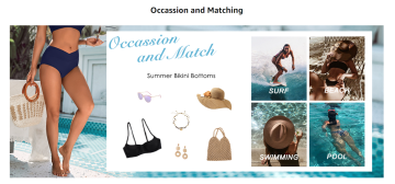 Swimming trunks V Cut Bathing Suit Bottoms