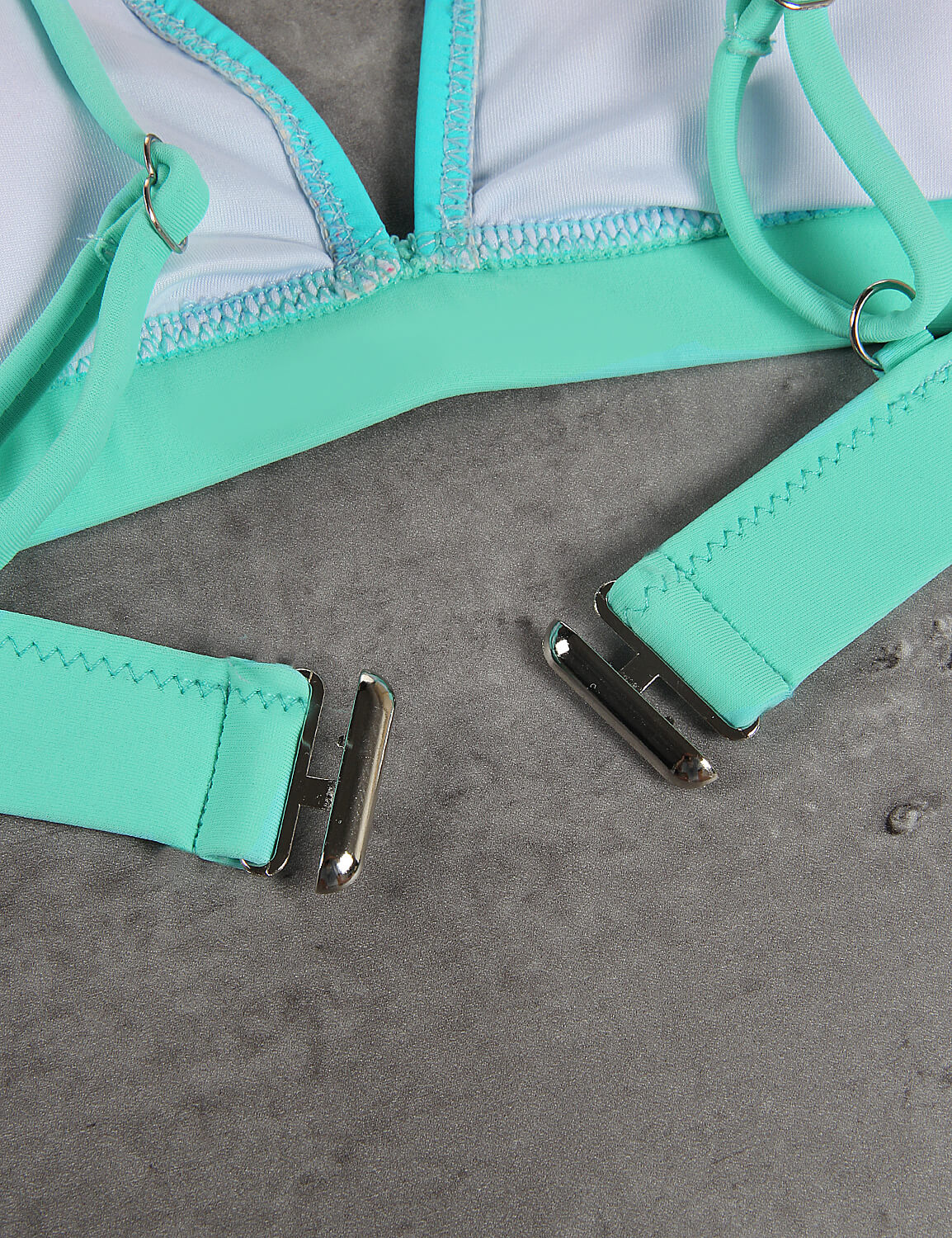 Cheeky Color Block Triangle Bikini