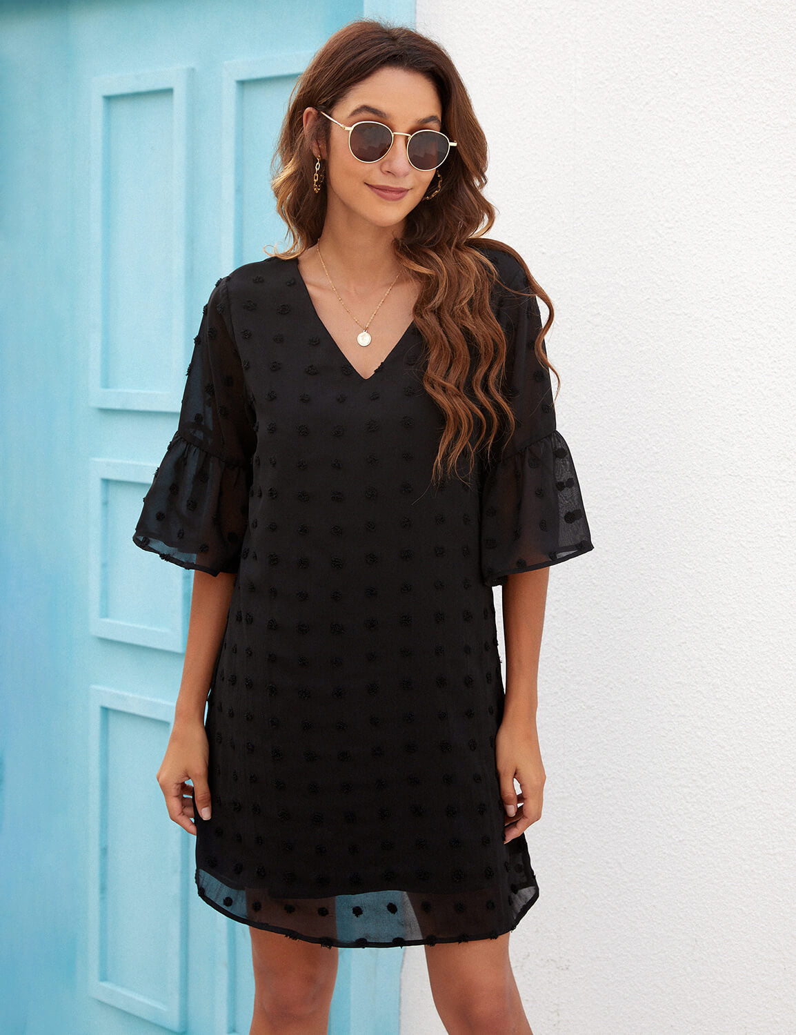 Casual Layered Chiffon Sun Dress