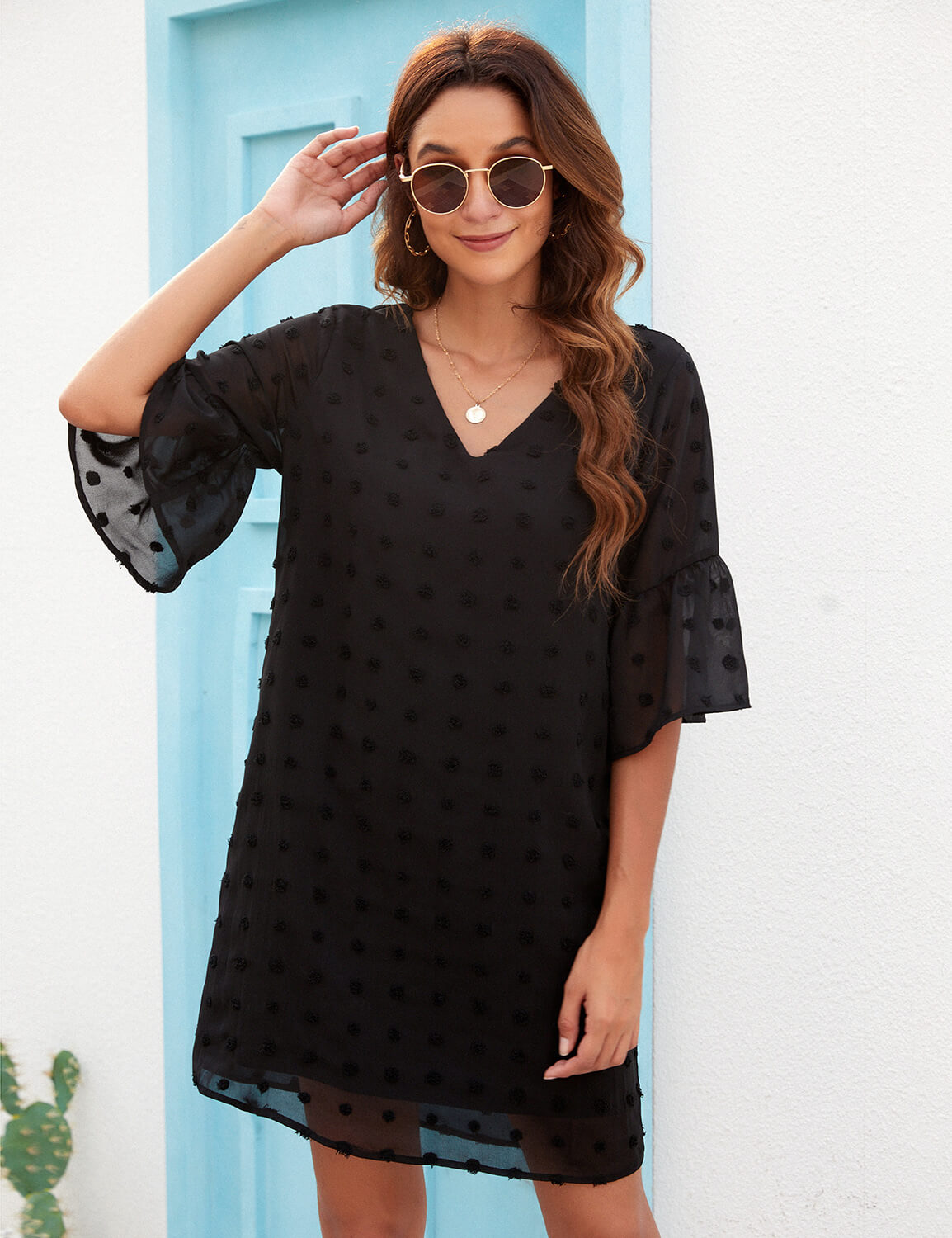 Casual Layered Chiffon Sun Dress