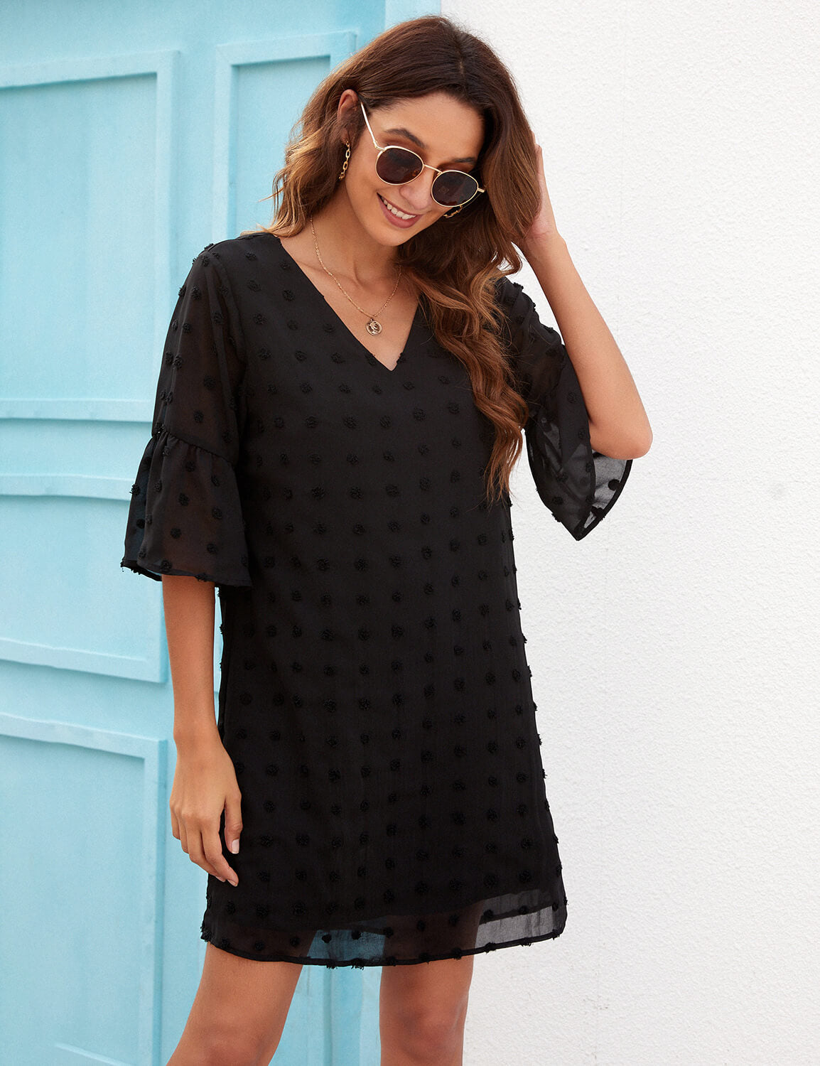 Casual Layered Chiffon Sun Dress