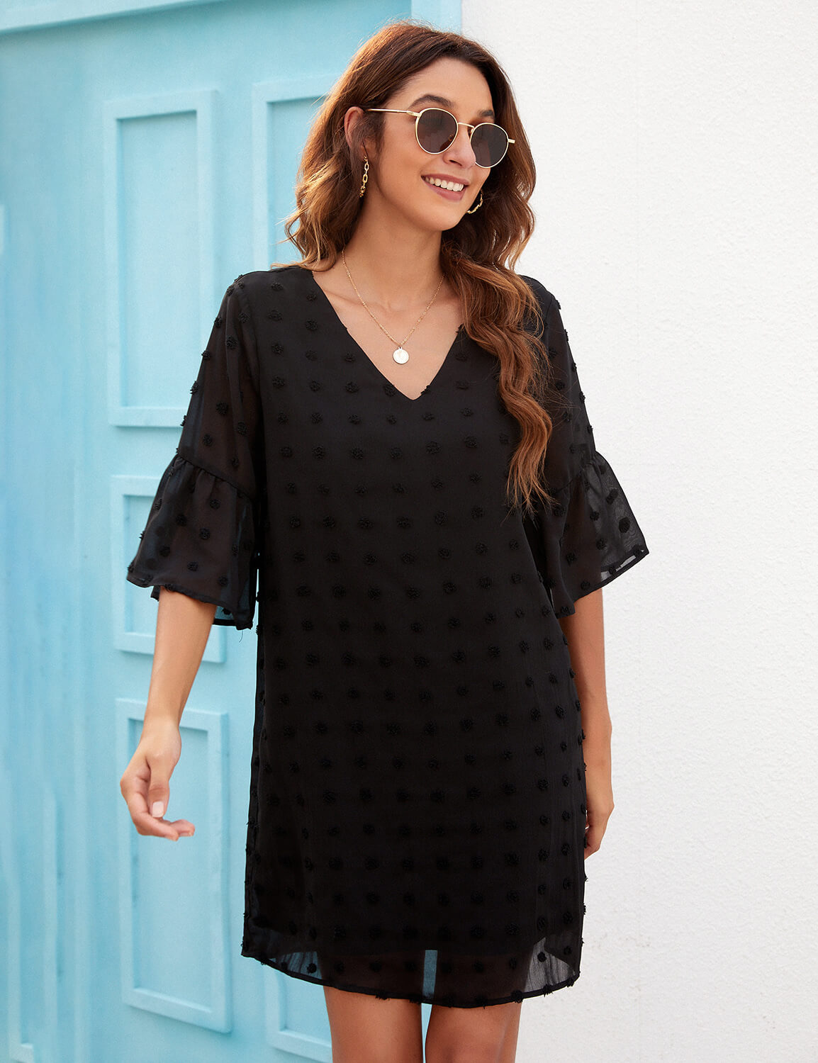 Casual Layered Chiffon Sun Dress