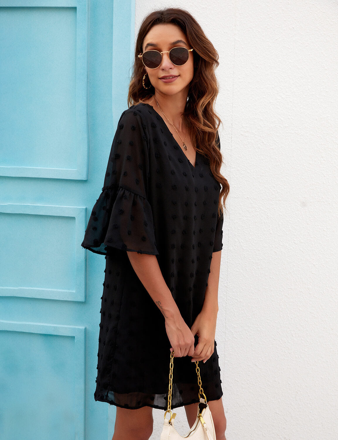 Casual Layered Chiffon Sun Dress