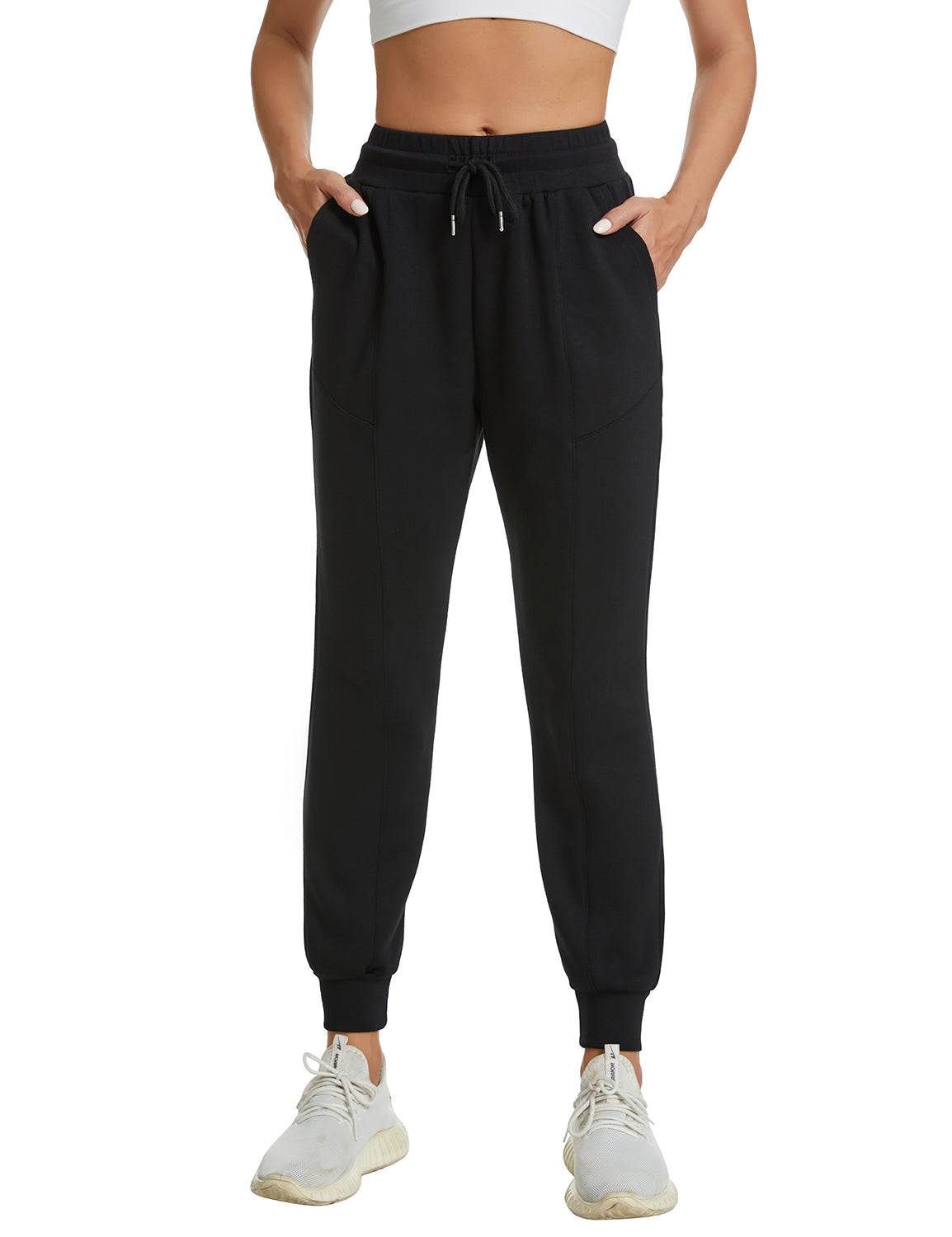 Casual Elastic Waist Drawstring Joggers