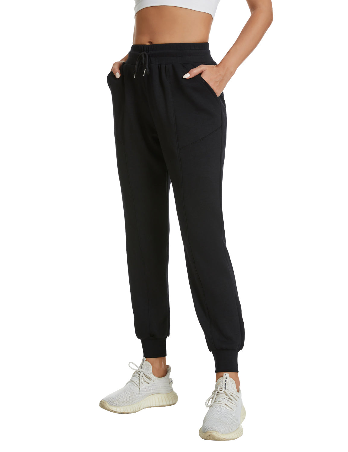 Casual Elastic Waist Drawstring Joggers