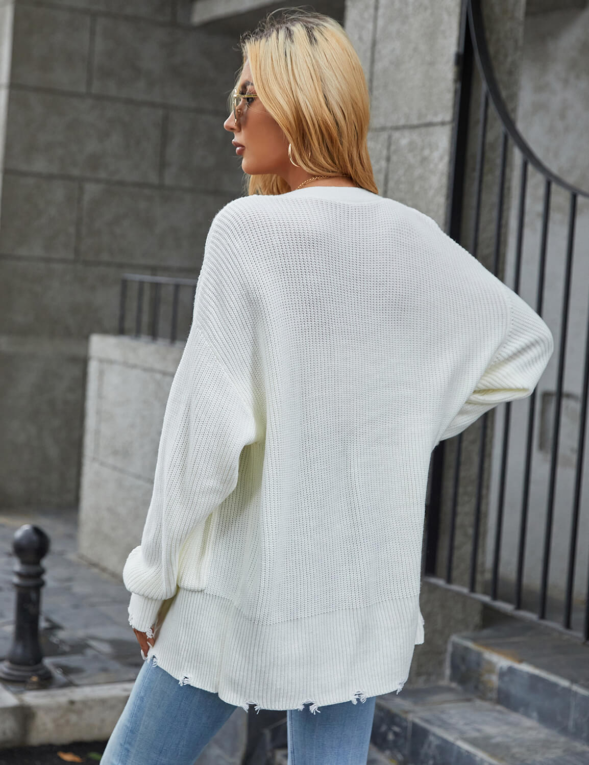 Open Front Cardigan Knitted Coat