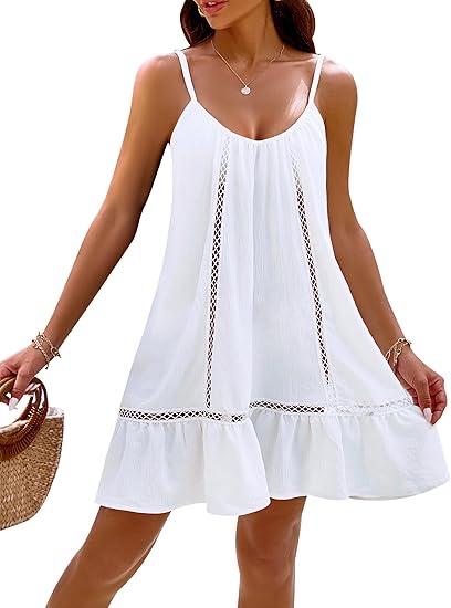 Womens Bathing Suit Cover Up Swim Beach Dresses Cover Ups Spaghetti Straps Swimsuit Coverups 2026