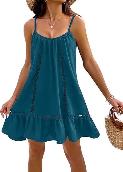 Womens Bathing Suit Cover Up Swim Beach Dresses Cover Ups Spaghetti Straps Swimsuit Coverups 2026
