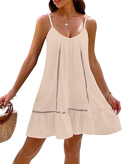 Womens Bathing Suit Cover Up Swim Beach Dresses Cover Ups Spaghetti Straps Swimsuit Coverups 2026