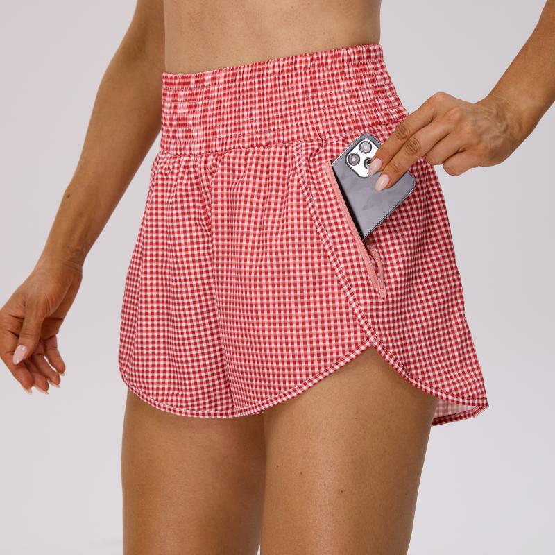 2.5" Inseam Athletic Shorts for Women Comfy High Waisted Short with Pocket