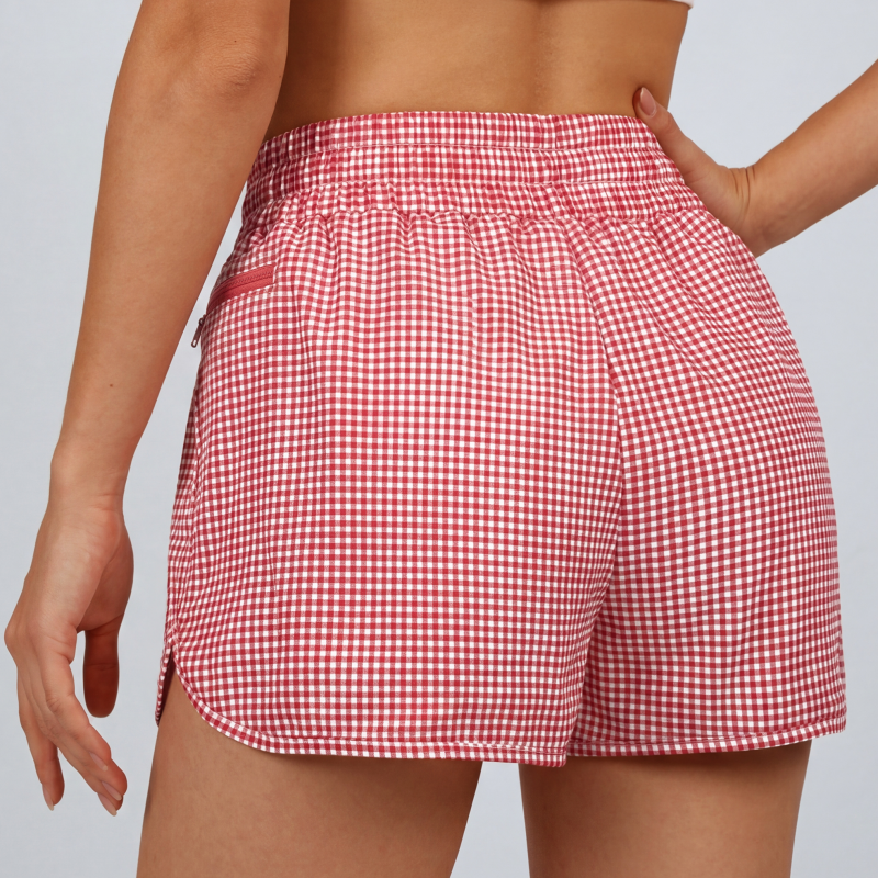 Women's Quick-Dry Running Shorts Workout Sport Layer Active Shorts with Pockets 1.75"