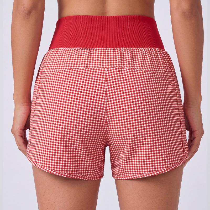 Women's Athletic Shorts High Waisted Running Shorts 2.5" Comfy Liner for Workout Gym Track