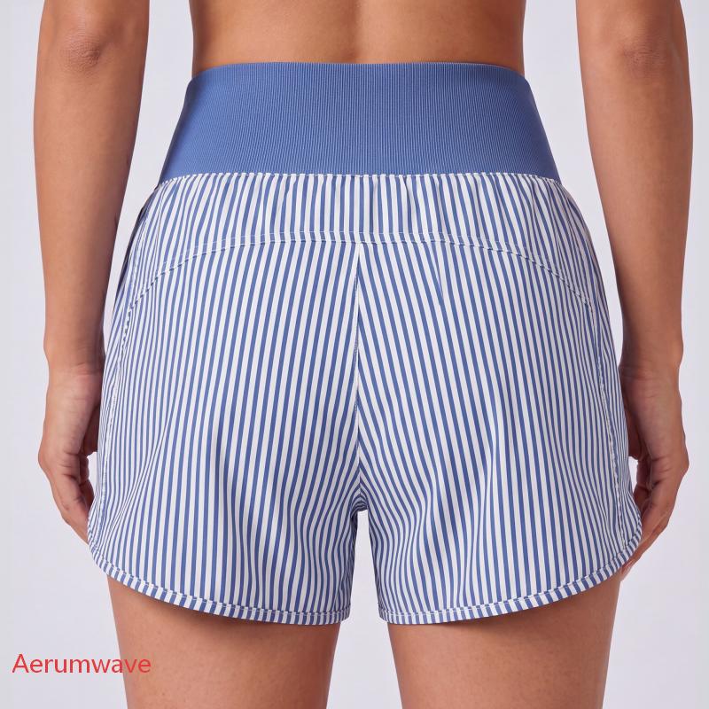 Aeromove Women's Athletic Shorts High Waisted Running Shorts 2.5" Comfy Liner for Workout Gym Track
