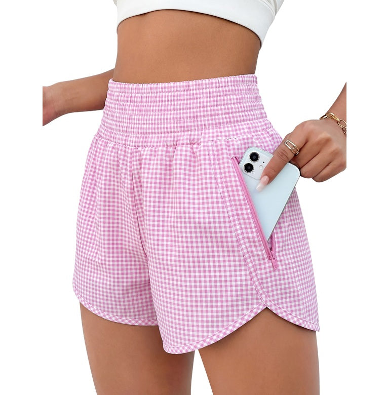 2.5" Inseam Athletic Shorts for Women Comfy High Waisted Short with Pocket