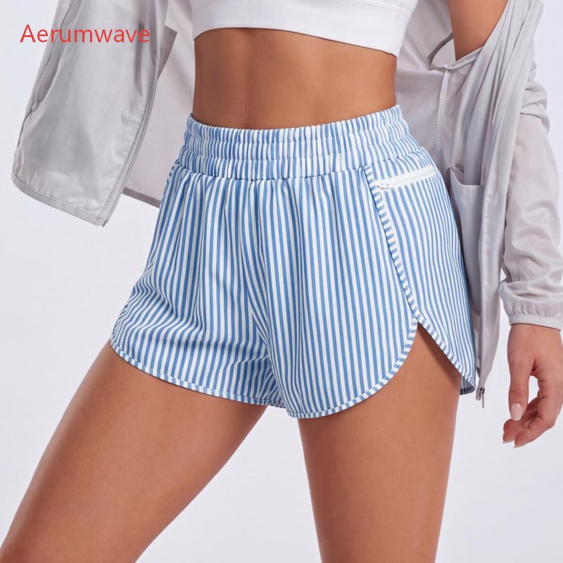 Women's Quick-Dry Running Shorts Workout Sport Layer Active Shorts with Pockets 1.75"