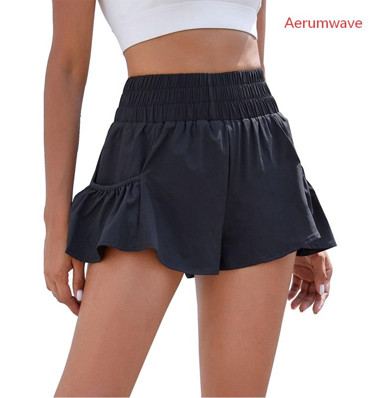 Womens High Waisted Shorts Athletic Running Shorts Workout Gym Quick Dry Flowy Shorts with Pockets