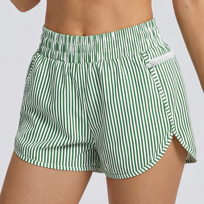 Women's Quick-Dry Running Shorts Workout Sport Layer Active Shorts with Pockets 1.75"