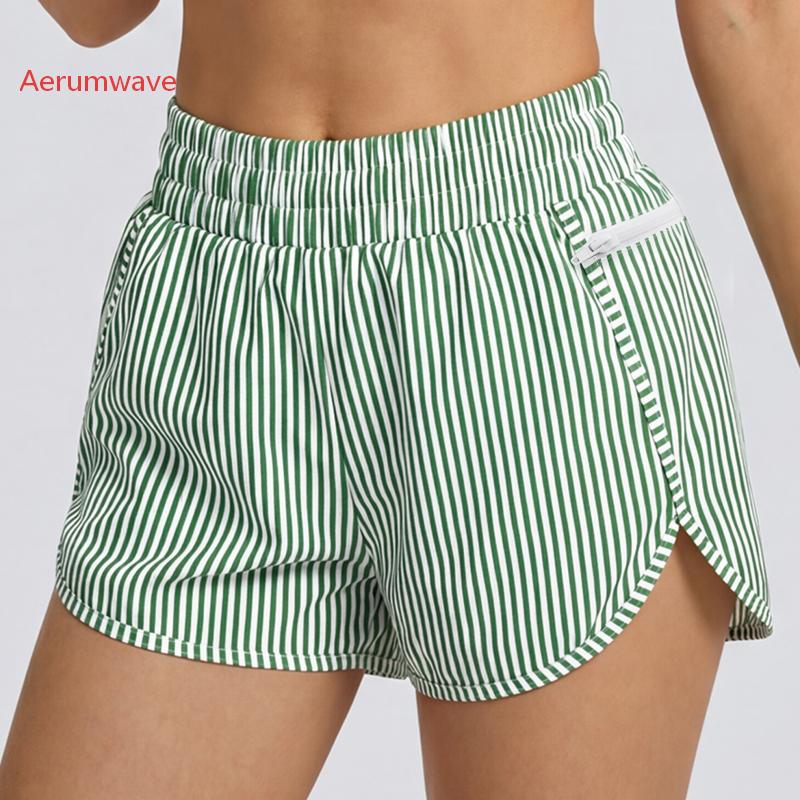 Women's Quick-Dry Running Shorts Workout Sport Layer Active Shorts with Pockets 1.75"