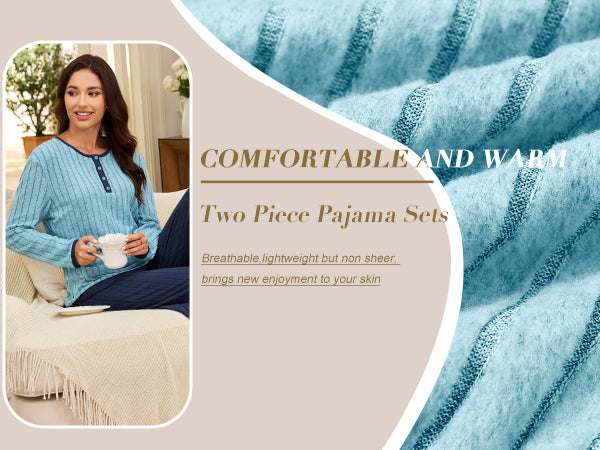Pajama Sets Color Block Matching Set Sleepwear PJ Set