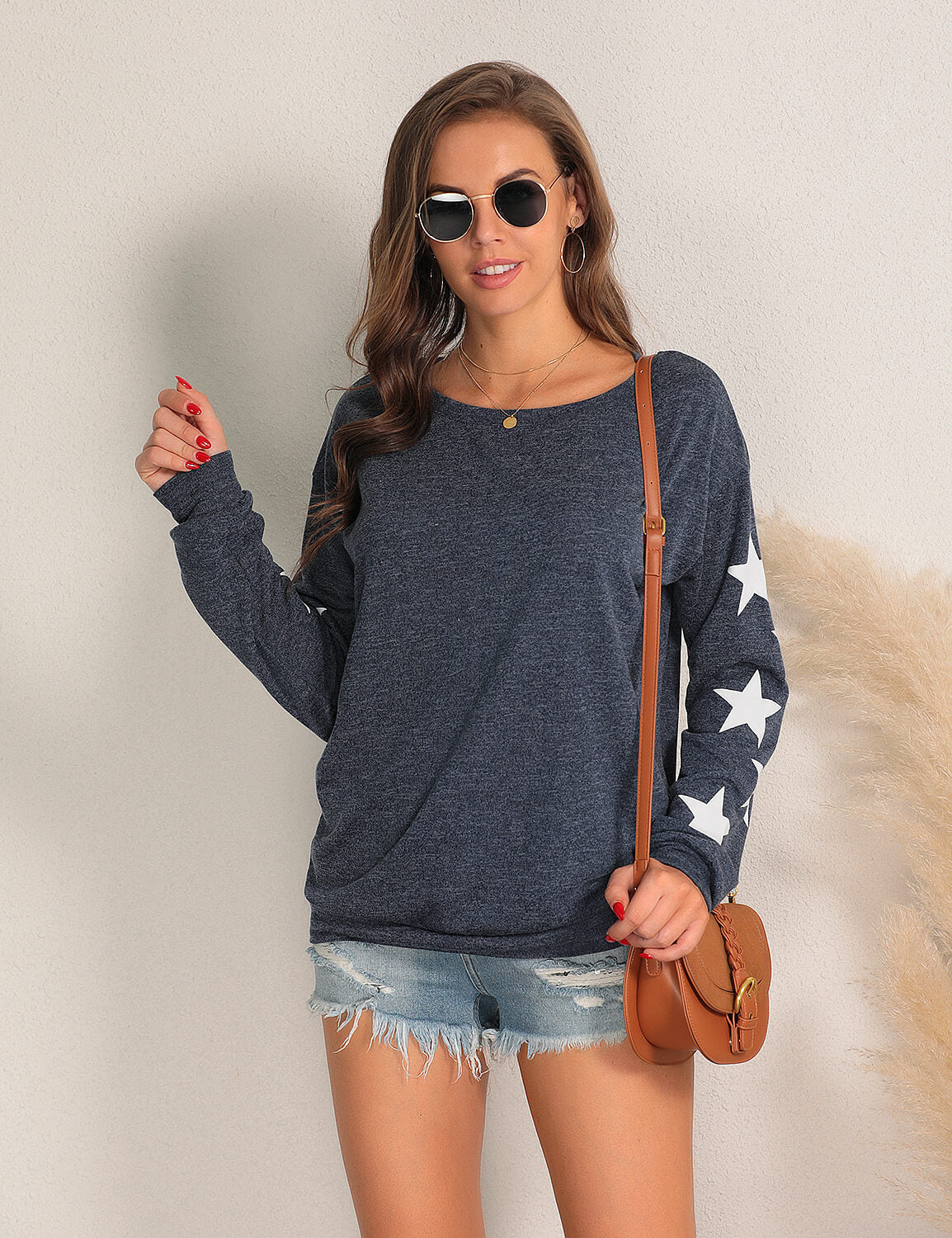 Dreamy Stars Sleeves Pullover Sweatshirt