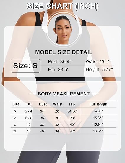Aerumwave Womens Built in Bra Tank Tops Black Workout Scoop Neck Racerback Cropped Tops Camisole with Padded