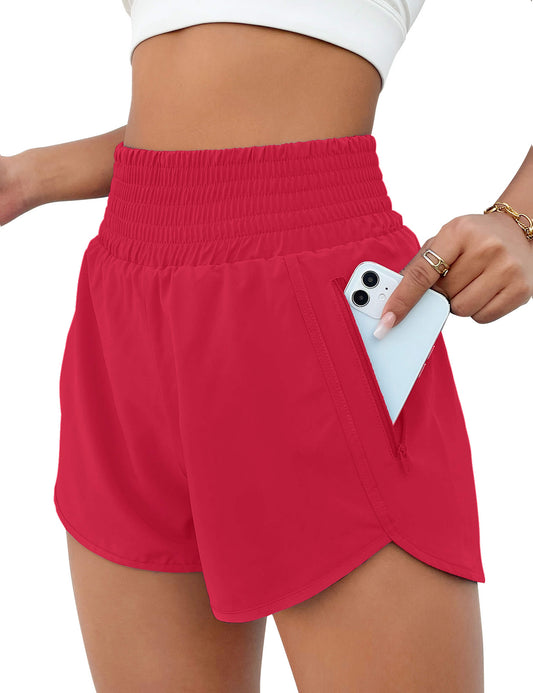 BMJL Comfy High Waisted Athletic Running Shorts