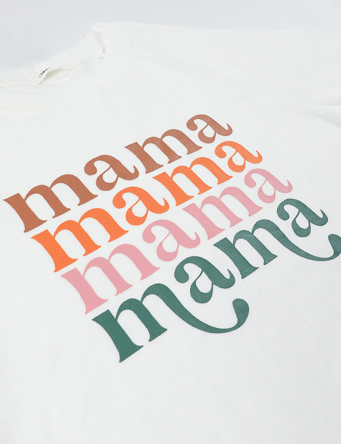 Mama Letter Print Graphic Sweatshirt