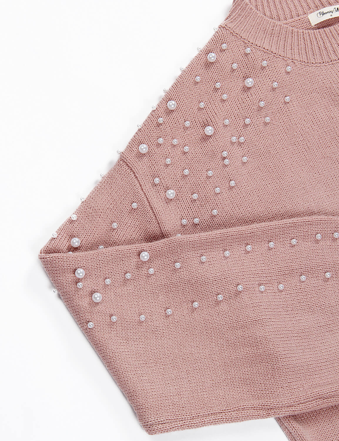 Soft Chunky Sweater with Pearls