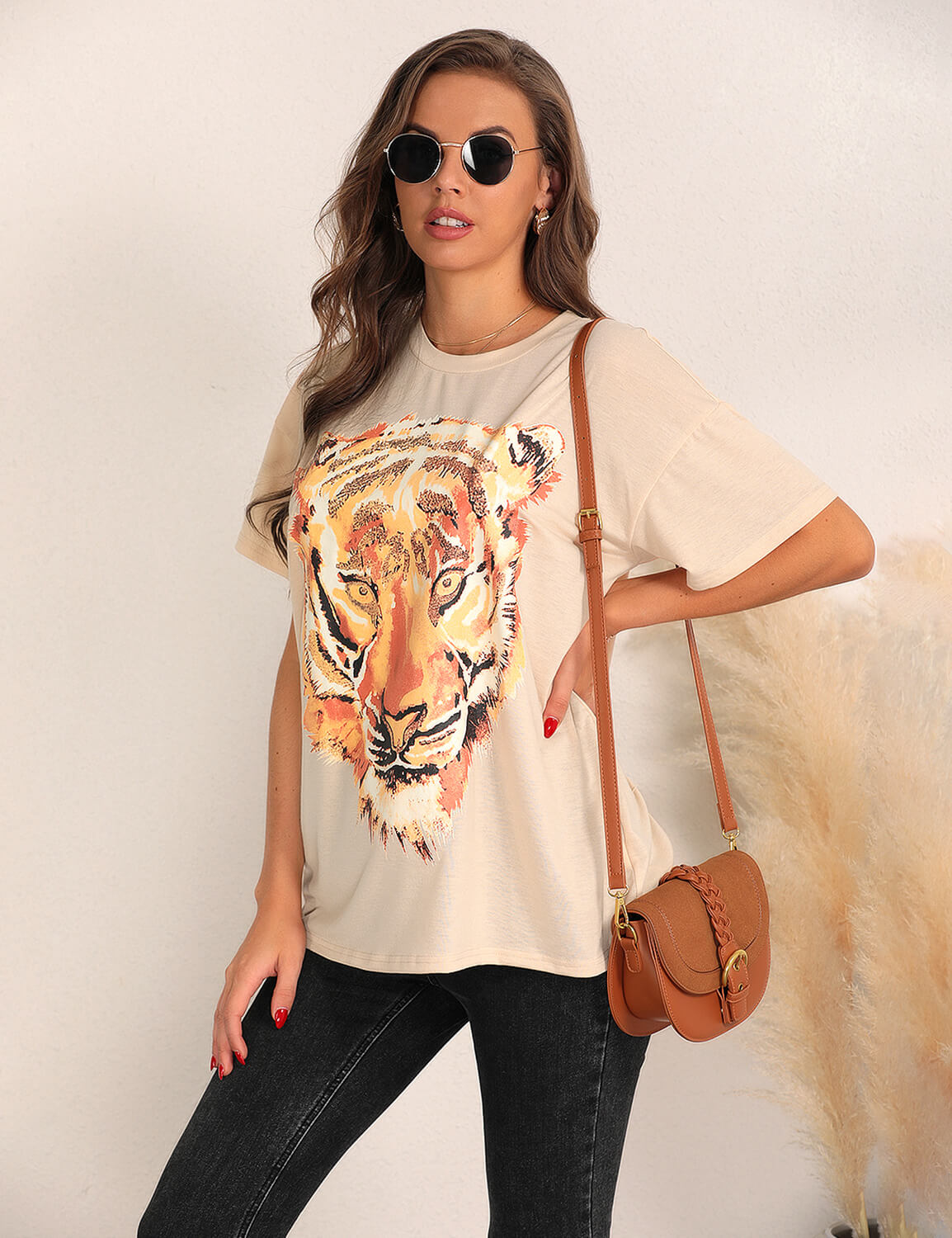 Oversized Tiger Graphic Tee