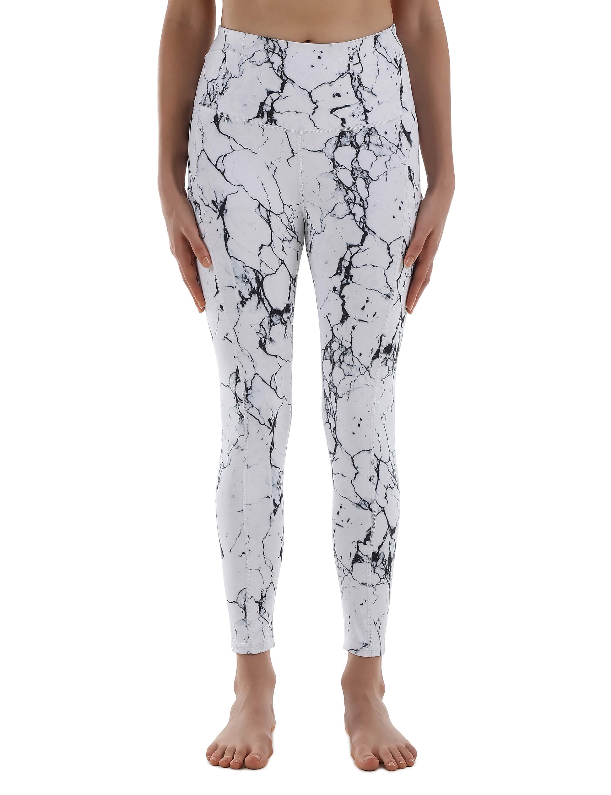 marble print leggings