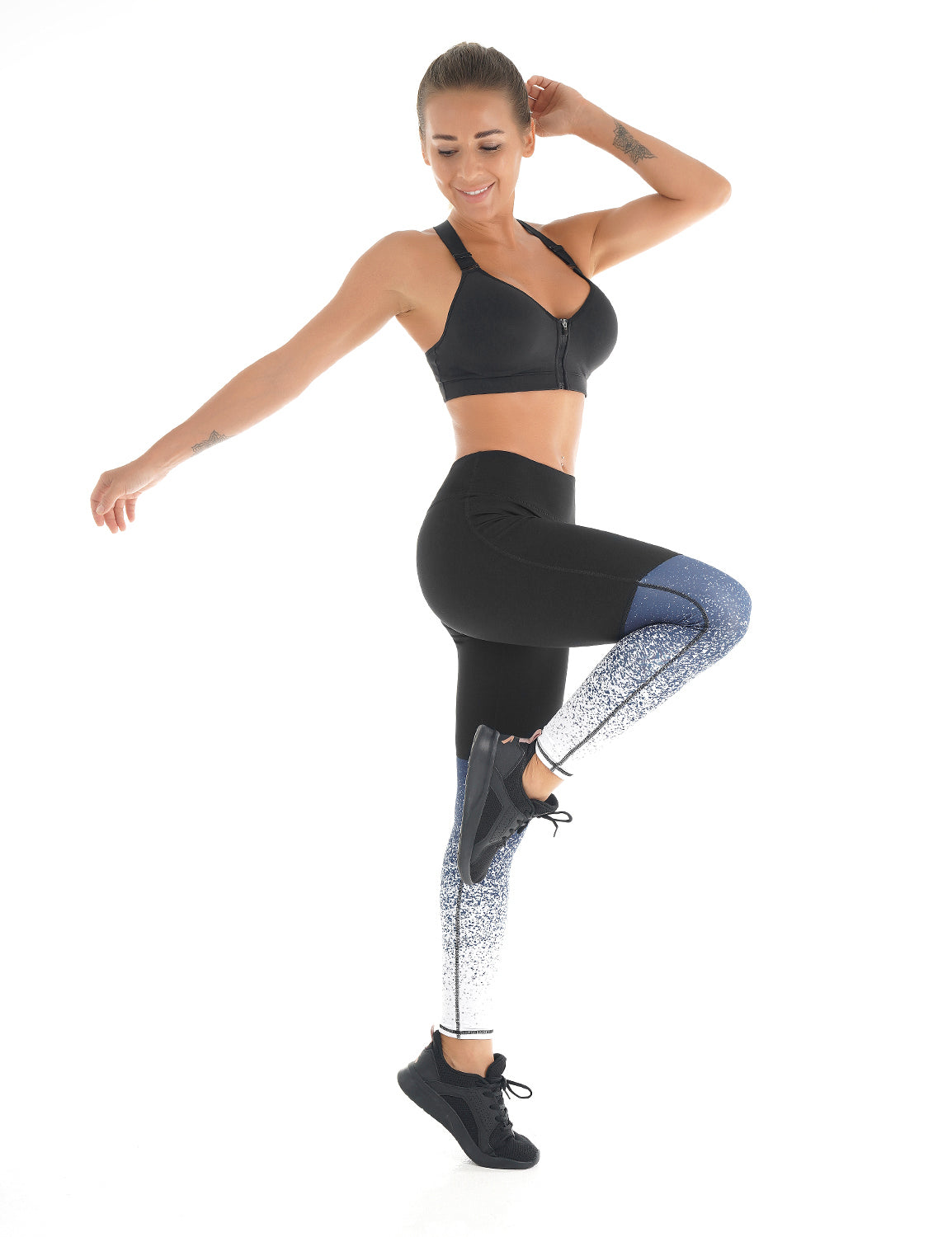 Blooming Jelly_Splashed High Waisted Training Leggings_Black_256088_21_Women Athletic Comfy Outfits_Bottoms_Leggings
