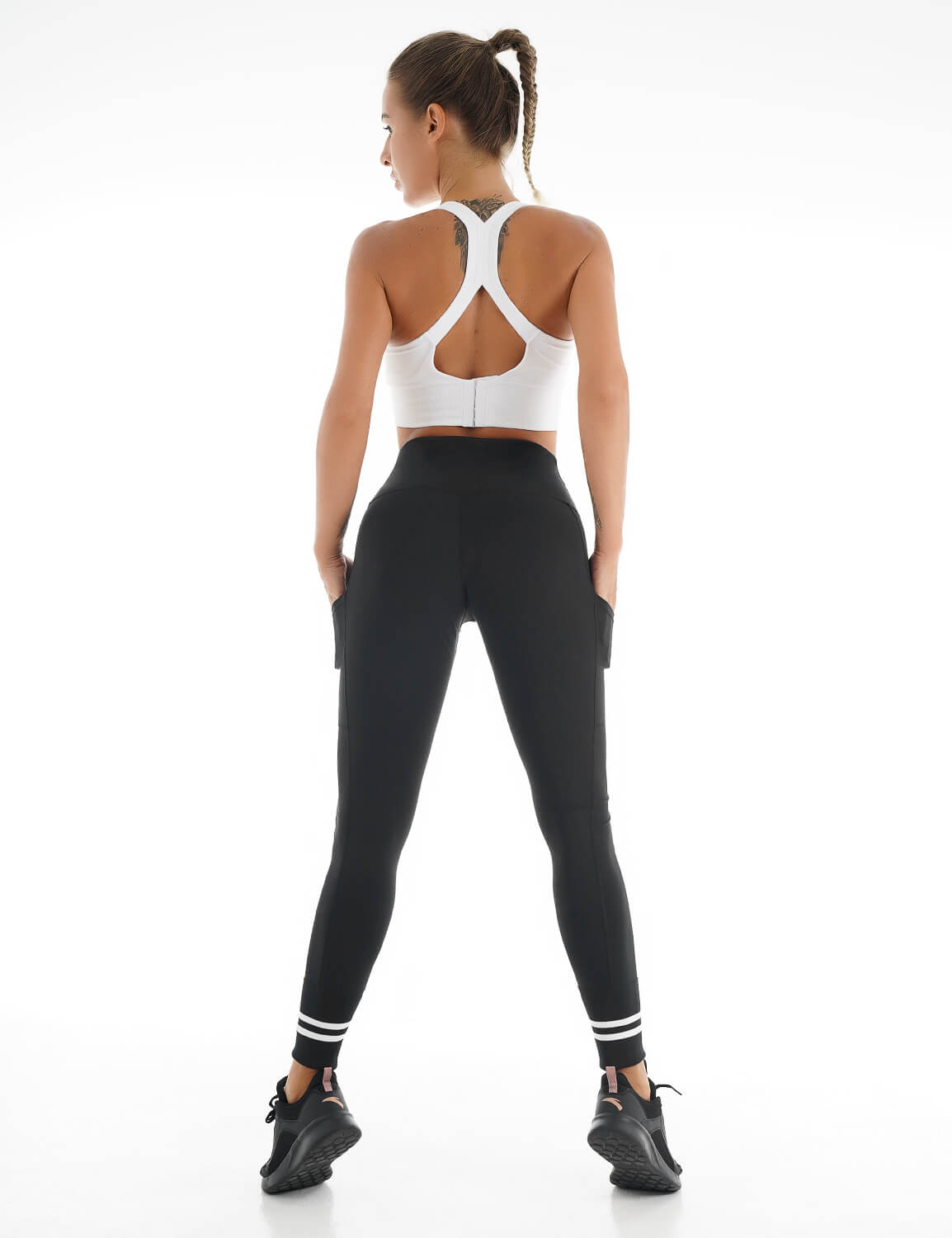 Blooming Jelly_Workout Training Fitness Leggings_Black_257210_02_Women Athletic Comfy Outfits_Bottoms_Leggings