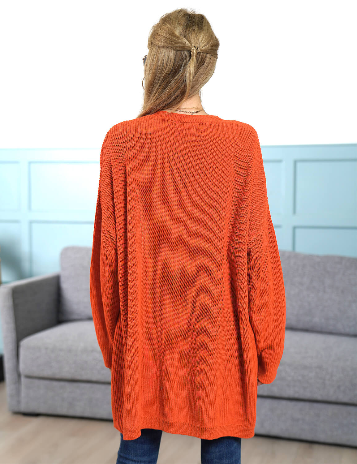 Blooming Jelly_Warm Orange Open Front Cardigan_Orange_295010_29_Women Casual Outfits_Tops_Cardigan