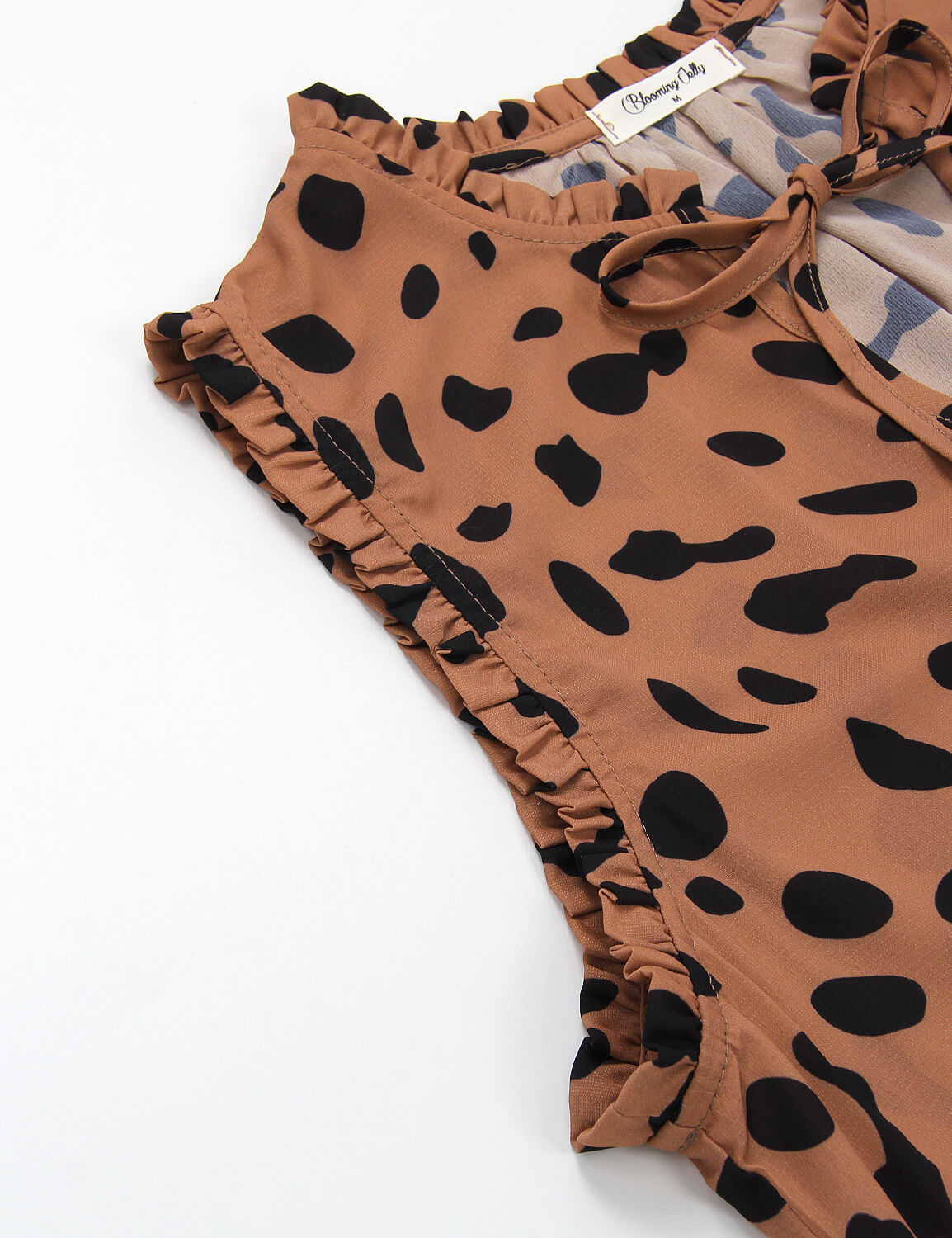 Blooming Jelly_Chic V Neck Sleeveless Leopard Blouse_Leopard Print_152661_32_Women Summer Casual Loose_Tops_Blouse
