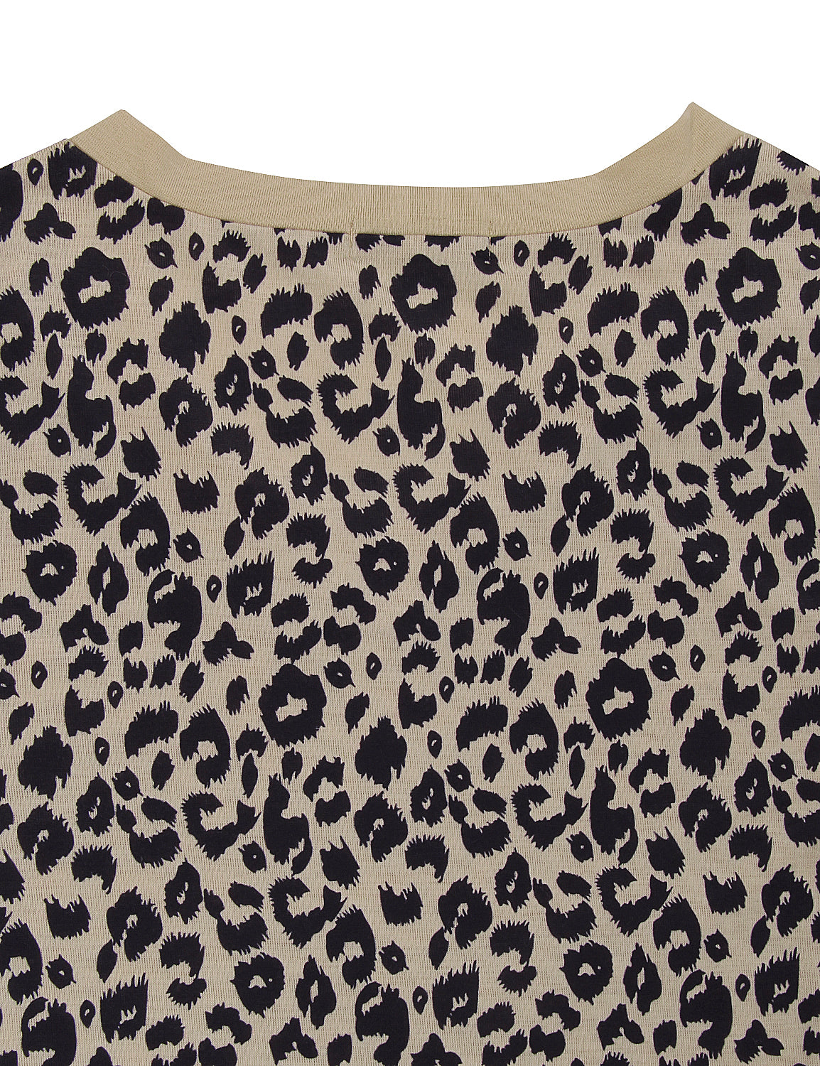 V Neck Leopard Loose T-Shirt - Blooming Jelly