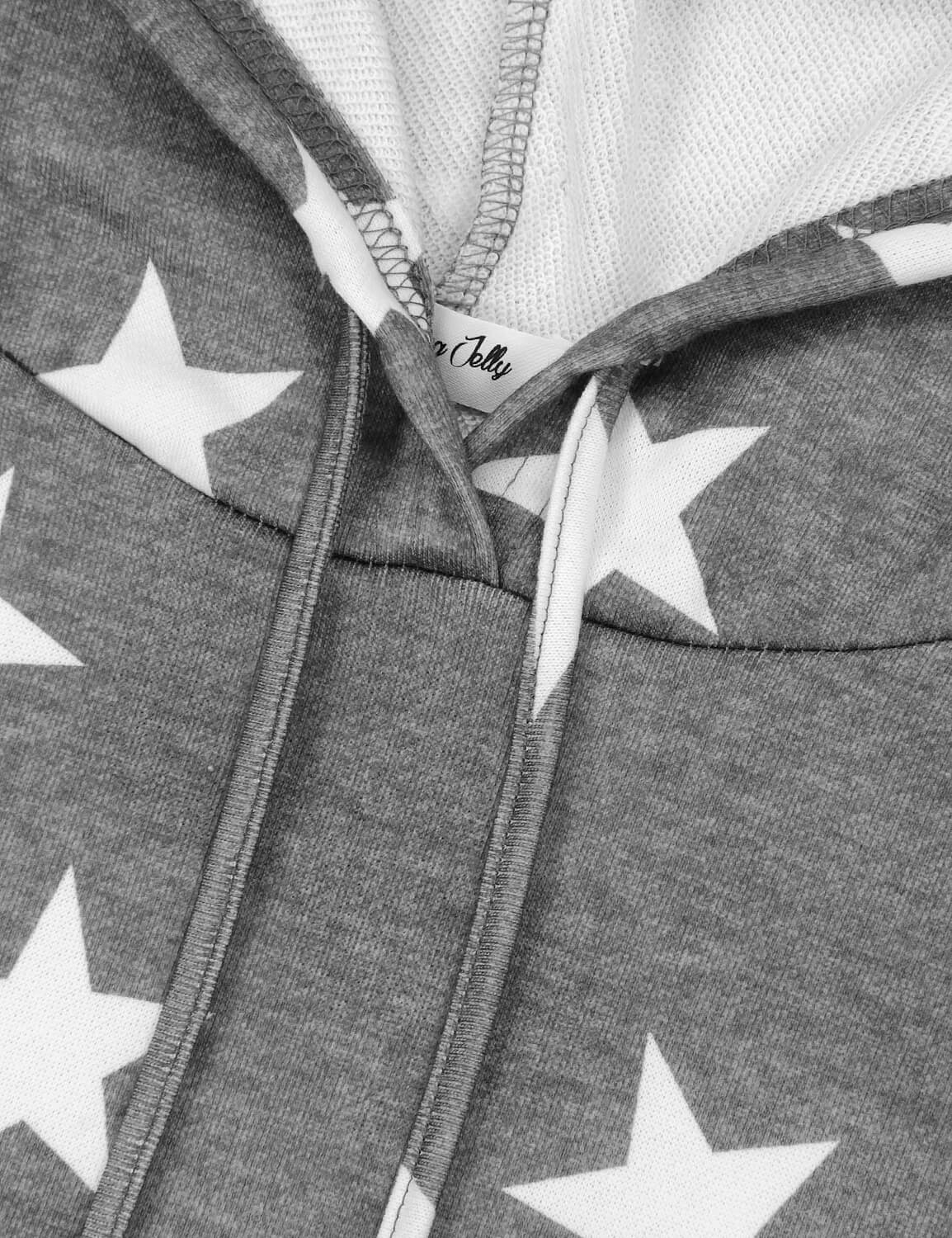 Star print hoodie online women's