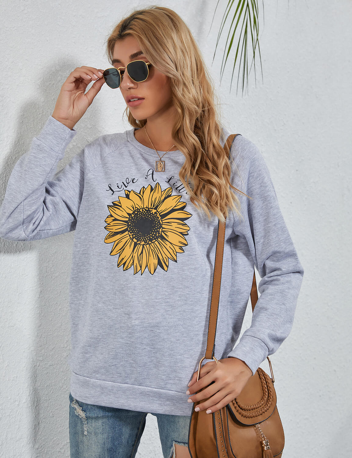 Live A Little Sunflower Sweatshirt