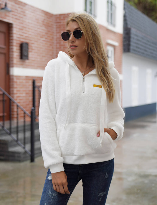 Blooming Jelly_Warm Day Fuzzy Chunky Hoodie_White_307015_19_Women Autumn&Winter Casual Outfits_Tops_Hoodie