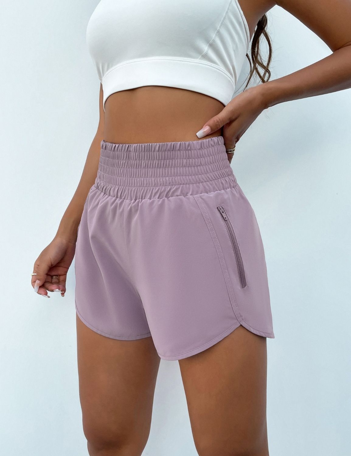 High waist outlet gym shorts